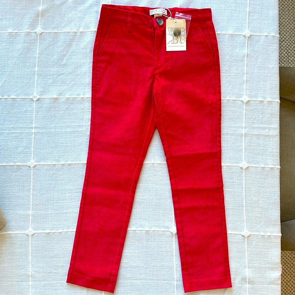 New TBBC Pep Club Pant- Corduroy, Richmond Red, size 7